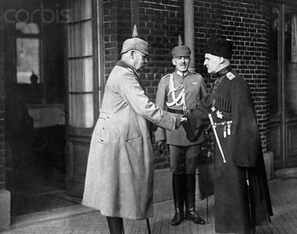 Pavlo Skoropadskyi General Paul von Hindenburg General Kruber and Hetman