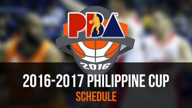 PBA Philippine Cup 201617 PBA Philippine Cup schedule