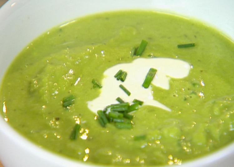 Pea soup Fresh Pea Soup Recipe Ina Garten Food Network