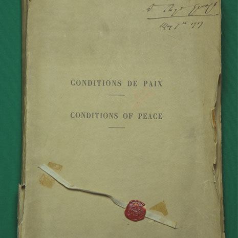 Peace treaty BBC Primary History British History Draft Peace Treaty