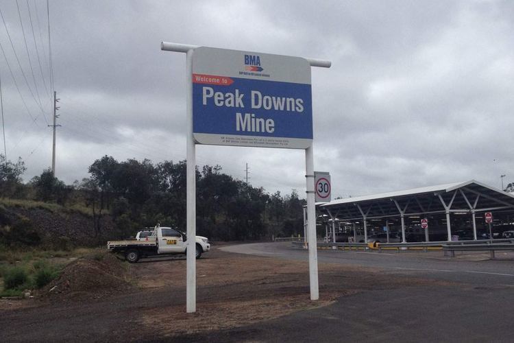 Peak Downs Mine The entrance to BMA39s Peak Downs coal mine in the Bowen Basin ABC