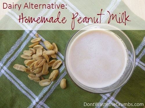 Peanut milk Dairy Alternative Homemade Peanut Milk
