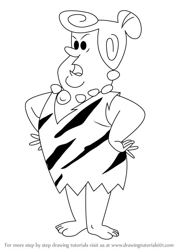 Pearl Slaghoople Learn How to Draw Pearl Slaghoople from The Flintstones The