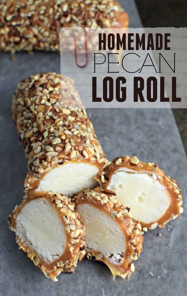 Pecan log roll Pecan Log Roll Recipe This Girl39s Life Blog Crafty Crazy Mom Life