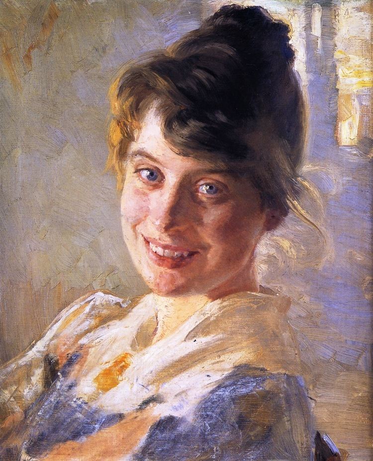 Peder Severin Krøyer Portrait of the Artists Wife Marie 1889 Peder Severin Kroyer