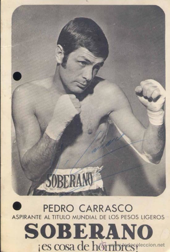 Pedro Carrasco fotografa con dedicatoria del boxeador pedro c Comprar