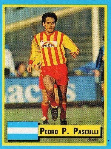 Pedro Pasculli LECCE Pedro Pasculli TOP Micro Card Italian League 1989