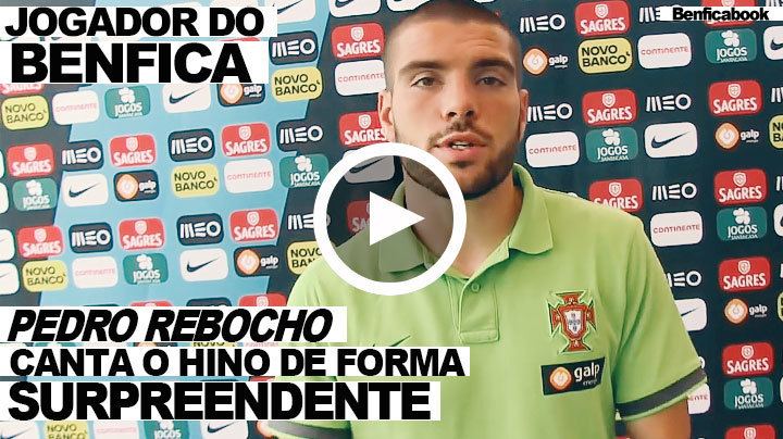 Pedro Rebocho Benficabook JOGADOR DO BENFICA PEDRO REBOCHO CANTA HINO