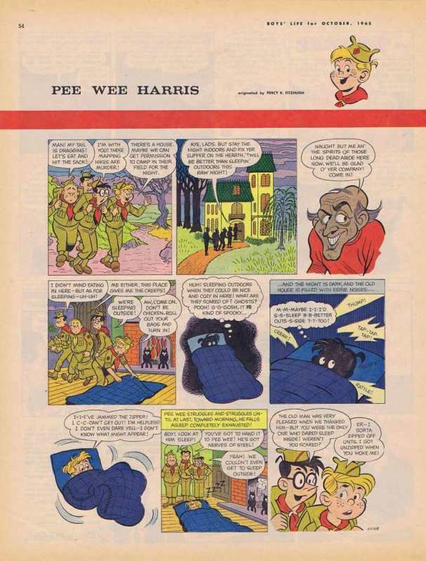 Pee-Wee Harris 1965 BOYS LIFE MAGAZINE PEE WEE HARRIS COMIC FITZHUGH eBay
