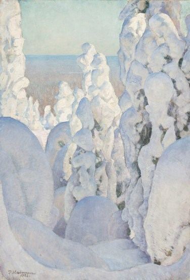 Pekka Halonen Snowscaped Paint Watercolor Create