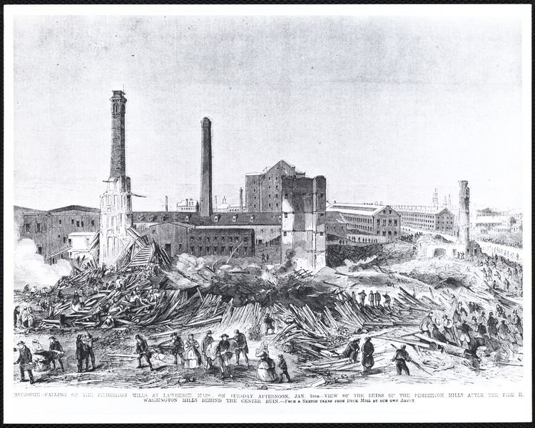 Pemberton Mill Pemberton Mill collapse 1861 Digital Commonwealth