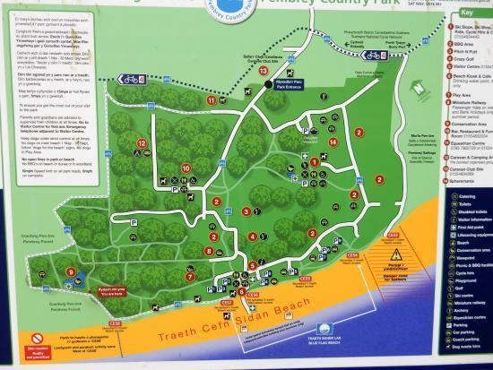 Pembrey Country Park Map of the park Picture of Pembrey Country Park Pembrey