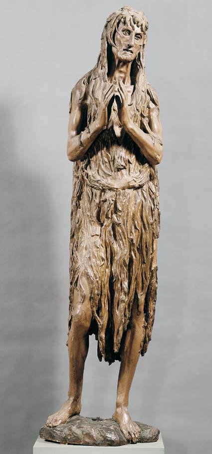 Penitent Magdalene (Donatello) Donatello St Mary Magdalene c 1457 Polychrome wood height 188 cm