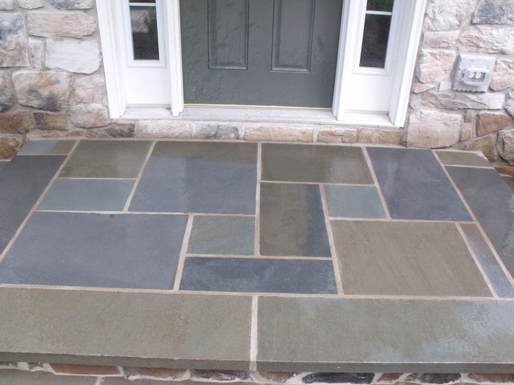 Pennsylvania Bluestone Got this look for significantly less by using 12quot bluestone veneer