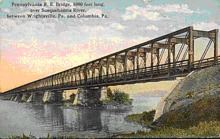 Pennsylvania Railroad Bridge (Columbia, Pennsylvania) httpsuploadwikimediaorgwikipediaenthumb9