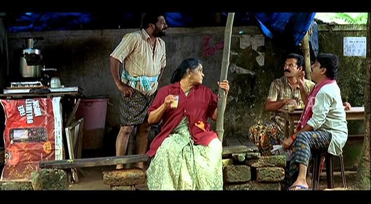Penpattanam movie scenes Pen Pattanam Malayalam Movie Malayalam Movie Revathi Swetha Menon KPAC Lalitha in Tea Shop