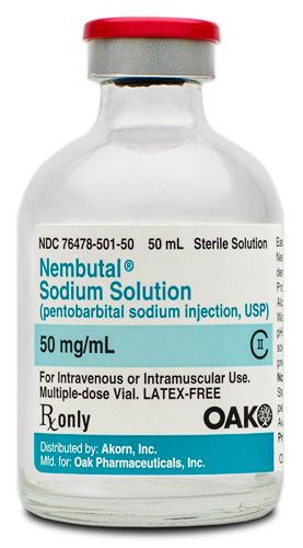 Pentobarbital Akorn Nembutal Sodium Solution CII pentobarbital sodium