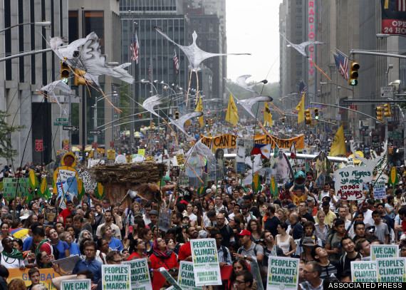 People's Climate March Hundreds Of Thousands Turn Out For People39s Climate March In New