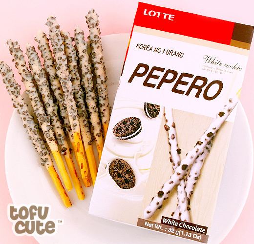 Pepero Buy Lotte Pepero White Chocolate Cookies amp Cream Biscuit Sticks at