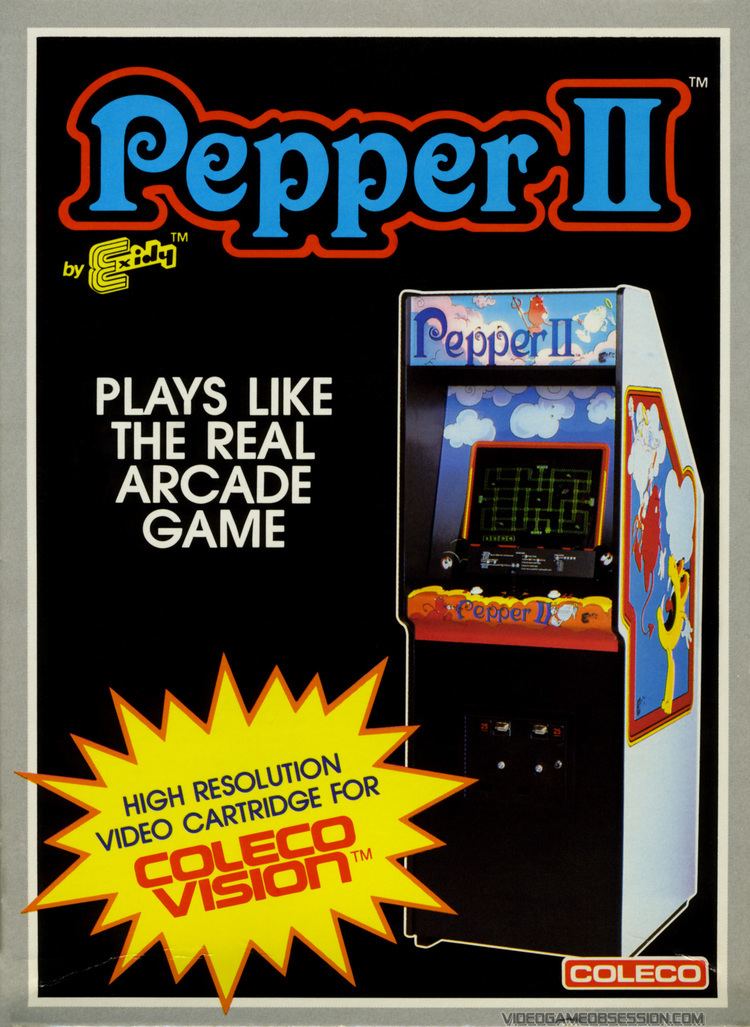 Pepper II Colecovision Box Art Pepper II