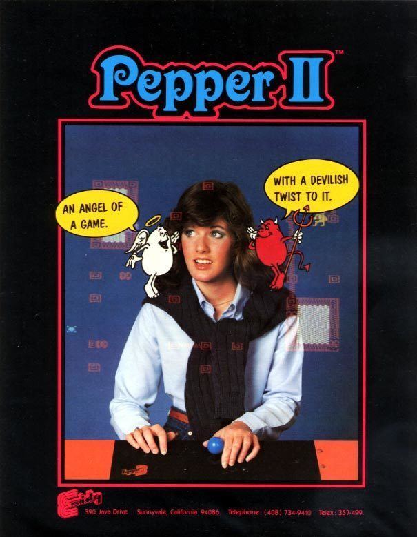 Pepper II The Arcade Flyer Archive Video Game Flyers Pepper II Exidy Inc