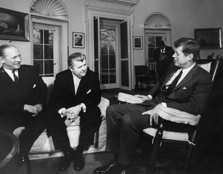 Per Hækkerup AR7620A President John F Kennedy with Minister of Foreign Affairs