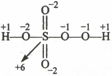 Peroxymonosulfuric acid Cases of oxidation Number