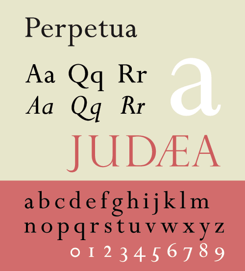 Perpetua (typeface) Serif fonts for designers