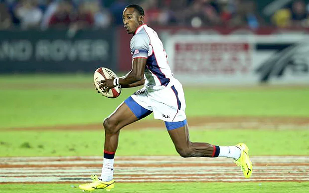 Perry Baker HSBC Sevens World Series USA flier Perry Baker ready to set Las