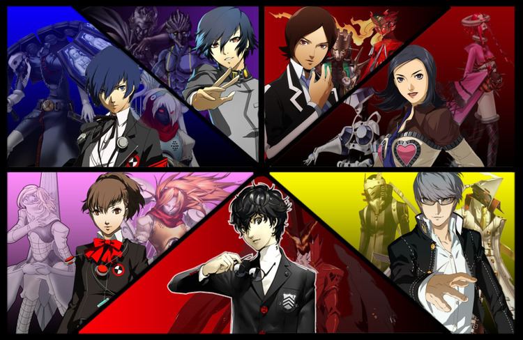 Persona (series) Ask Pokedex holder red The main heroes of PERSONA series