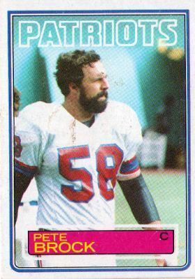 Pete Brock (American football) NEW ENGLAND PATRIOTS Pete Brock 326 TOPPS NFL 1983 American