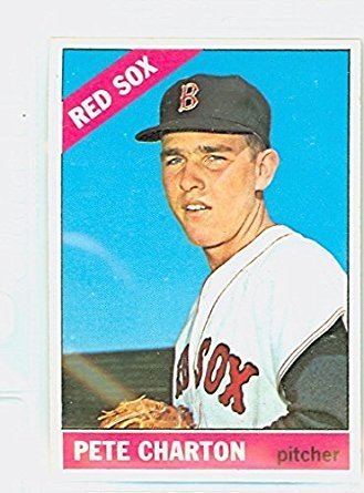 Pete Charton 1966 Topps Baseball 329 Pete Charton Boston Red Sox Excellent to