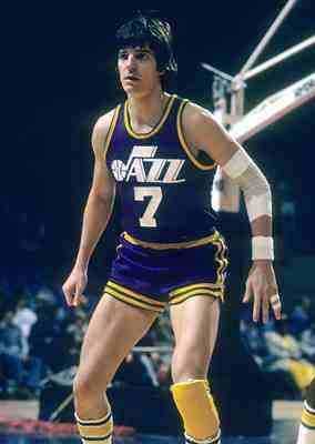 Pete Maravich - Utah Jazz, 1974–1980  Basketball players, Basketball is  life, Sporting legends
