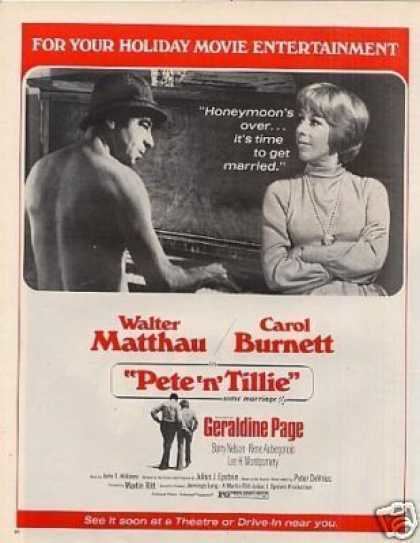Pete 'n' Tillie Vintage Movies Theater and Entertainment Ads of the 1970s Page 4