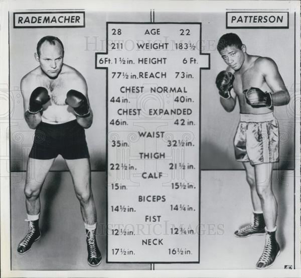 Pete Rademacher 1957 Press Photo Heavyweights Pete Rademacher and Floyd Patterson