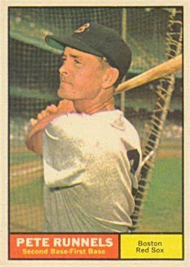 Pete Runnels 1961 Topps Pete Runnels 210 Baseball Card Value Price Guide