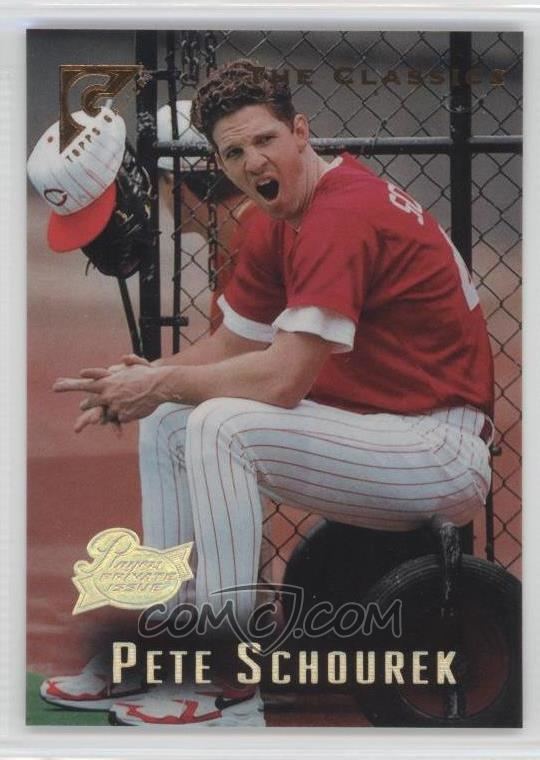 Pete Schourek 1996 Topps Gallery Player39s Private Issue 49 Pete