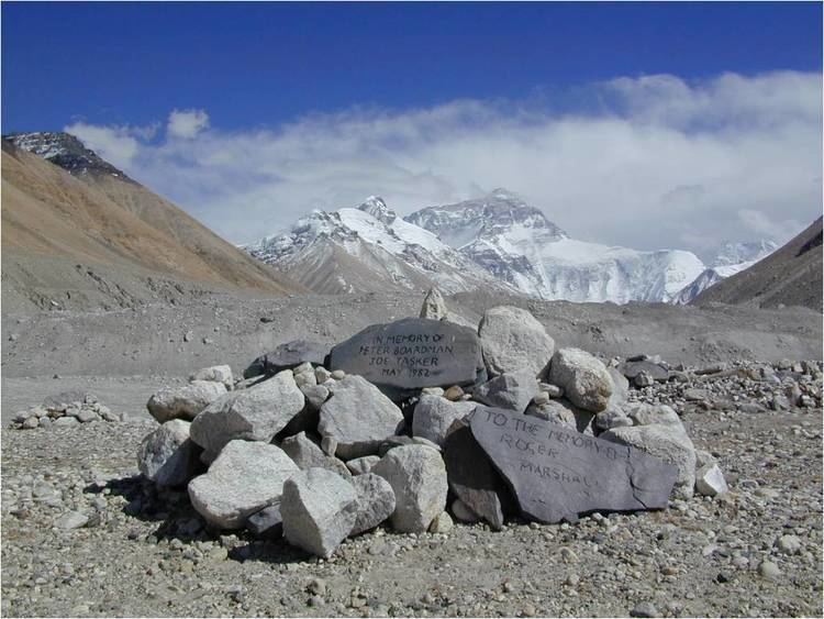 Peter Boardman Pete Boardman Memorial Everest Base Camp Tibet The