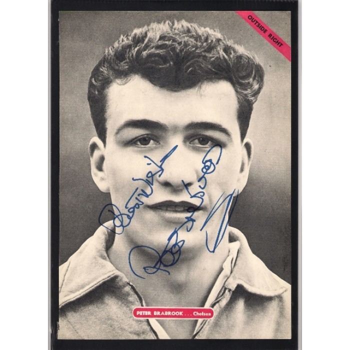 Peter Brabrook Signed picture of Peter Brabrook the Chelsea footballer