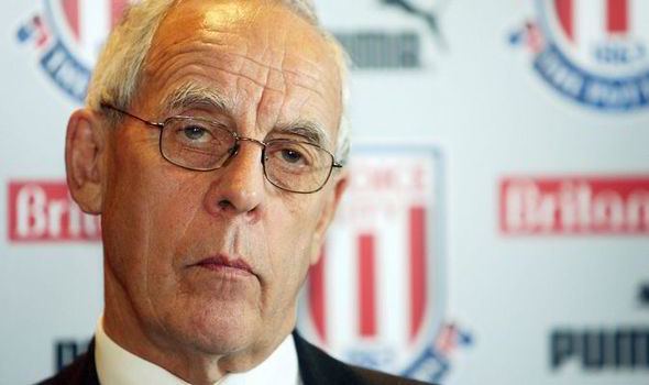 Peter Coates Stoke chairman Peter Coates optimistic about progress