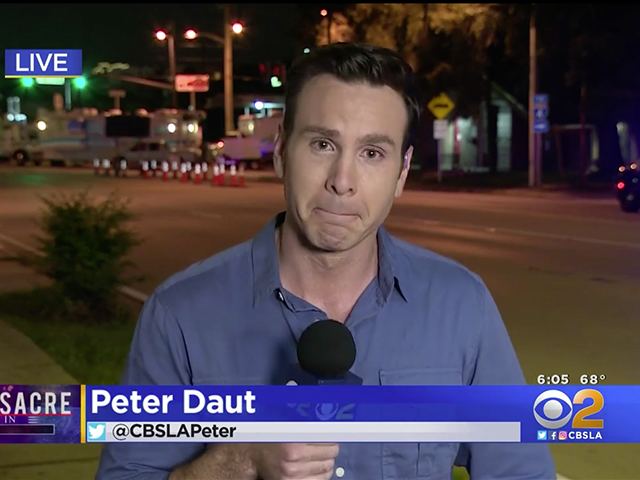 Peter Daut LA Reporter Gets Emotional in Orlando Live Shot TVSpy
