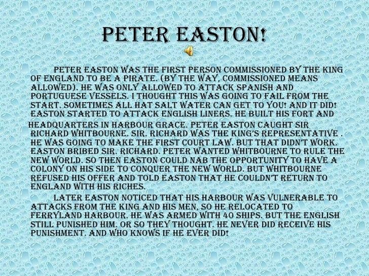 Peter Easton Pirates