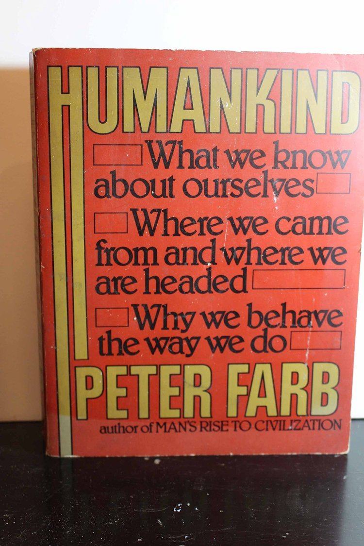 Peter Farb Humankind Amazoncouk Peter Farb 9780395257104 Books