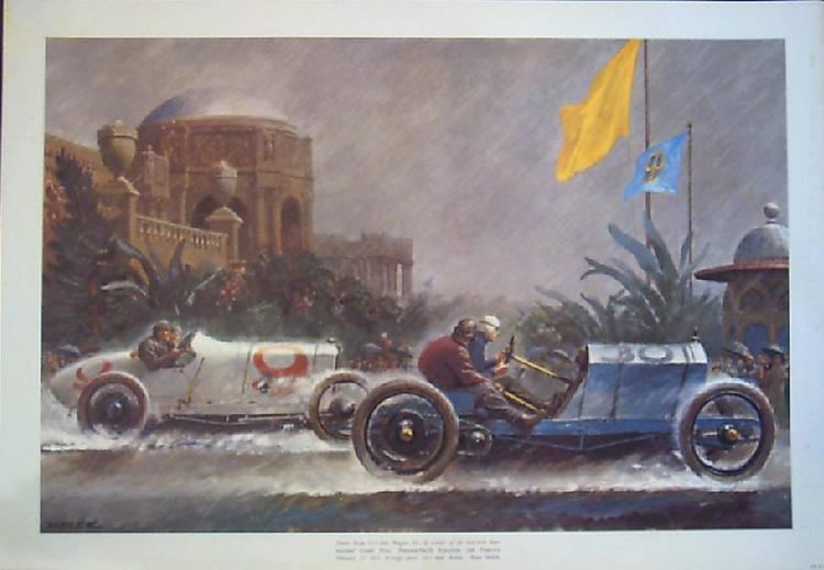 Peter Helck Helck PaintingRacing Lithograph Peter Helck from