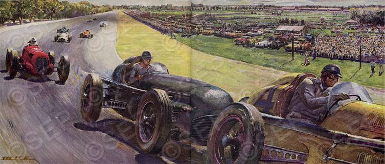 Peter Helck Peter Helck39s Race Car Illustrations The Saturday