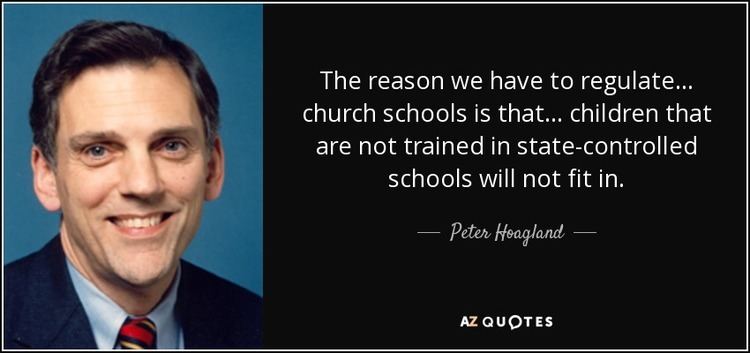 Peter Hoagland Peter Hoagland quote The reason we have to regulate church