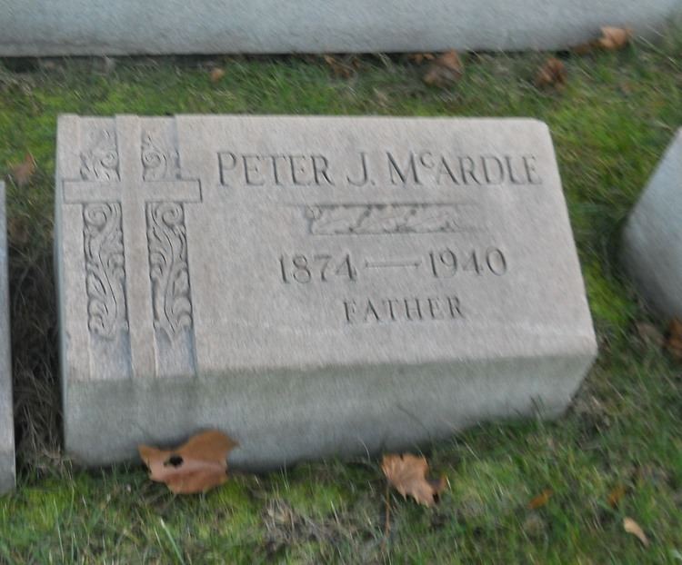 Peter J. McArdle Peter J McArdle 1874 1940 Find A Grave Memorial
