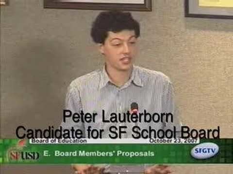 Peter Lauterborn Peter Lauterborn on San Francisco Youth Vote YouTube
