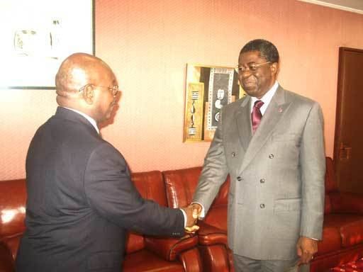 Peter Mafany Musonge PM grants audience to South African High Commissioner to