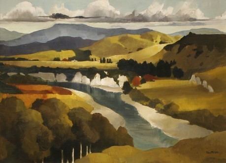 Peter McIntyre (artist) River In King Country